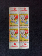 FRANCE. 1954. "  Cinquantenaire Du Timbre Antituberculeux " Dentifrice GIBBS / Chlorophylle. Bloc De 4 NEUFS ++ . - Antitubercolosi