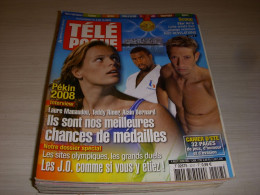 TELE POCHE 2217 04.08.2008 JO PEKIN Teddy RINER ZIDI COLUCHE INTERVILLES HAZARD - Télévision