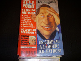 TELE POCHE 1468 28.03.1994 LES GUIGNOLS PAPIN CANTONA DOROTHEE GOYA COLOMBO - Fernsehen