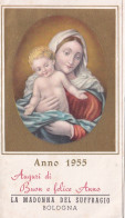 Calendarietto - La Madonna Del Suffragio- Bologna - Anno 1955 - Petit Format : 1941-60