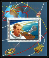 Ajman - 2940a/ N°142 A (460) White Usa Astronaut Pilot Espace (space) Deluxe Miniature Sheet Neuf ** MNH Overprint - Ajman