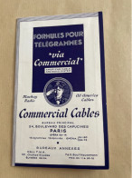 EB61 - Formules Pour Télégrammes Via Commervial - Commercial Cables - Cablogramme - Australia