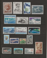 TAAF LOT DE 16 TIMBRES N* INFIME TRACE VOIR DOS TRES BONNE COTE A MOINS DE 10% - Lots & Serien