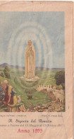 Calendarietto - Luce Di Fatima - Padova - N.signora Del  Rosario - Anno 1955 - Petit Format : 1941-60