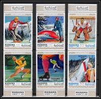 Manama - 3051z/ N° 354/359 A Jeux Olympiques (olympic Games) Sappro 72 ** MNH Bob Hockey Ski Jumping Skating - - Inverno1972: Sapporo