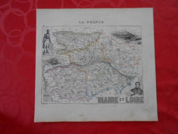 CARTE VUILLEMIN DEPARTEMENT DU MAINE-ET-LOIRE (49) - Cartes Géographiques