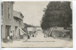 CPA Ecrite En 1918 * MONTHUREUX Sur SAÔNE Rue De L'Allée ( Animée Commerce Modes ) - Monthureux Sur Saone
