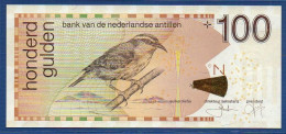 NETHERLANDS ANTILLES - P.31h – 100 Gulden 2016 UNC, S/n 8279958105 - Antille Olandesi (...-1986)