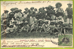 Af2421 - ECUADOR - Vintage Postcard - Quito - Jornaleros De Zambiza 1905 Ethnic - Ecuador