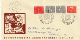 Nederland 1967, Letter Sent To Maarn, Peace Of Breda Exhibition - Covers & Documents