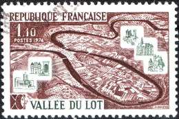 FRANCIA, FRANCE, TURISMO, 1,10 Fr., 1974, FRANCOBOLLI USATI Yt:FR 1807, Mi:FR 1884, Scott:FR 1404 - Used Stamps