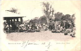 CPA Carte Postale Sénégal Thies Marché 1903 VM79882ok - Sénégal