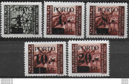 1945 Litorale Sloveno 5v. MNH Sass Tx N. 1II/5II - Other & Unclassified