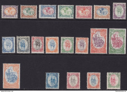 1902 COTE DES SOMALIS - Yv  37/52  16 Valori + 4 Valori Centro Capovolto  MLH* - Other & Unclassified