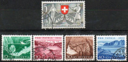 SUISSE ,SCHWEIZ,1953,  MI  657 - 661, YV 580 - 584,  PRO PATRIA,  GESTEMPELT, OBLITERE - Gebraucht