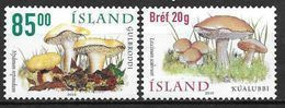 Islande 2002 N°928/929 Neufs** Champignons - Nuovi