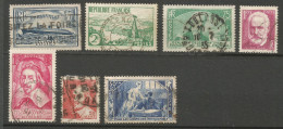 France 1935 7 Timbres Différents Entre Y&T 299 Et 307 - Gebruikt