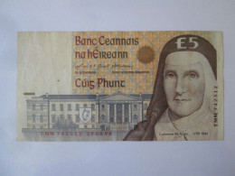 Ireland 5 Pounds 1998 Banknote,see Pictures - Ierland