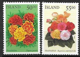 Islande 2004 N°979/980 Neufs** Fleurs D'été - Nuevos