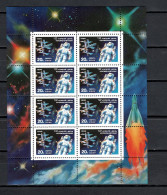 USSR Russia 1990 Space, Cosmonautic Day, Sheetlet MNH - Rusland En USSR