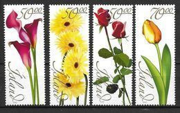 Islande 2005 N°1017/1020 Neufs** Fleurs - Nuevos