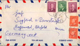 1953 SEVEN ISLAND - HESSEN , SOBRE CIRCULADO , CORREO AÉREO - Lettres & Documents