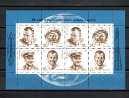 USSR Russia 1991 Space, Cosmonautic Day, Sheetlet MNH - Russia & URSS