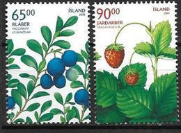 Islande 2005 N°1034/1035 Neufs** Flore Baies Sauvages - Ungebraucht