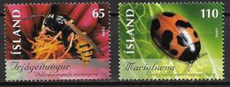 Islande 2006 N°1070/1071 Neufs** Insectes Guêpe Et Coccinelle - Unused Stamps