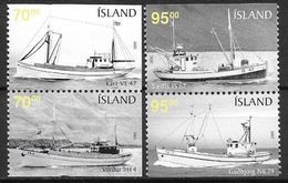 Islande 2005 N°1023/1026 Neufs** Bateaux De Pêche - Unused Stamps