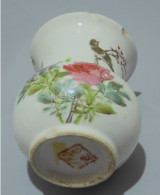 -JOLI ANCIEN VASE Ou POT à PINCEAUX PORCELAINE CHINE CALLIGRAPHIES COLLECTION    E - Andere & Zonder Classificatie