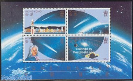 Hong Kong 1986 Halleys Comet S/s, Mint NH, Science - Astronomy - Halley's Comet - Neufs