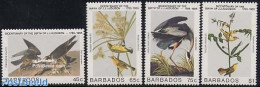 Barbados 1985 J.J. Audubon 4v, Mint NH, Nature - Birds - Barbades (1966-...)