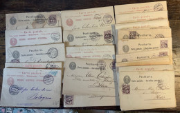 LOTTO DI OLTRE 60 CARTOLINE POSTALI PERIODO FINE 1800 - TUTTE DI NORMALE CORRISPONDENZA ANCHE PER L'ESTERO - Cartas & Documentos