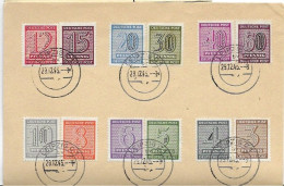 Germany Envelope With West-Saxony Complete Set 29.12.1945 75 Euros For 12 Stamps - Cartas & Documentos