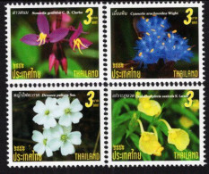 Thailand - 2009 - New Year - Flowers - Mint Stamp Set - Thailand