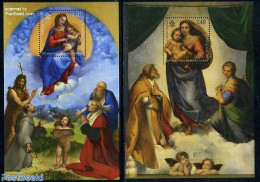 Vatican 2012 Sixtine Madonna 2 S/s, Mint NH, Various - Joint Issues - Art - Paintings - Ongebruikt