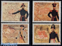 Portugal 1998 Pioneers 4v, Mint NH, Various - Maps - Uniforms - Art - Castles & Fortifications - Nuovi