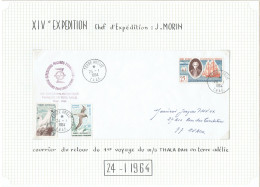 14e Expédition Terre Adélie - Chef D'expédition J. Morin - 24/1/1964 - Storia Postale