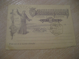 LISBOA 1895 Cancel Slight Damaged Bilhete Postal Stationery Card PORTUGAL - Autres & Non Classés