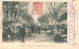 78 CHATOU - Au Marché - Perspective De L'Avenue De Brimont - TB - Chatou