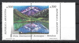 Argentina 1990 Aconcagua Mendoza Mountanis Complete MNH Set - Nuevos