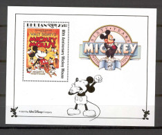 Disney Bhutan 1989 Mickey In Mickey's Nightmare MS MNH - Disney