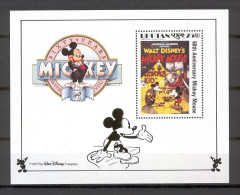 Disney Bhutan 1989 Mickey In The Klondike Kid MS MNH - Disney