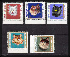 Manama - 3434/ N°107/111 A Chats Cats Neuf ** MNH 1968 - Hauskatzen