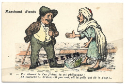 Illustrateur CHAGNY - ALGER - N° 19 - Humoristique - Marchand D'œufs - Que Le Bonheur Soit Avec Vous - Escenas & Tipos
