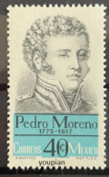 Mexico 1967, 150th Death Anniversary Of General Pedro Moreno, MNH Single Stamp - Mexique