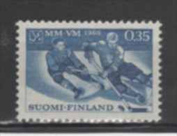 (SA0462) FINLAND, 1965 (World Ice Hockey Championships, Finland). Mi # 595. MNH** Stamp - Nuevos