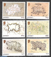 Jersey 2021 Historical Maps 6v, Mint NH, Various - Maps - Geografía