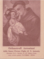 Calendarietto - Orfanotrofi Antoniani - Delle Suore Povere Figlie Di S.antonio - Roma  - Anno 1955 - Klein Formaat: 1941-60